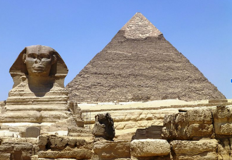 pyramids and sphinx of giza