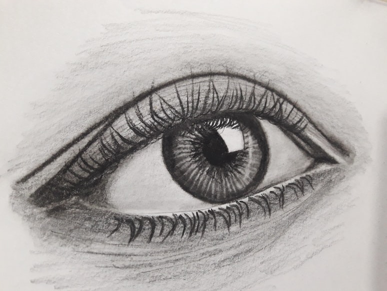 realistic drawing of eye