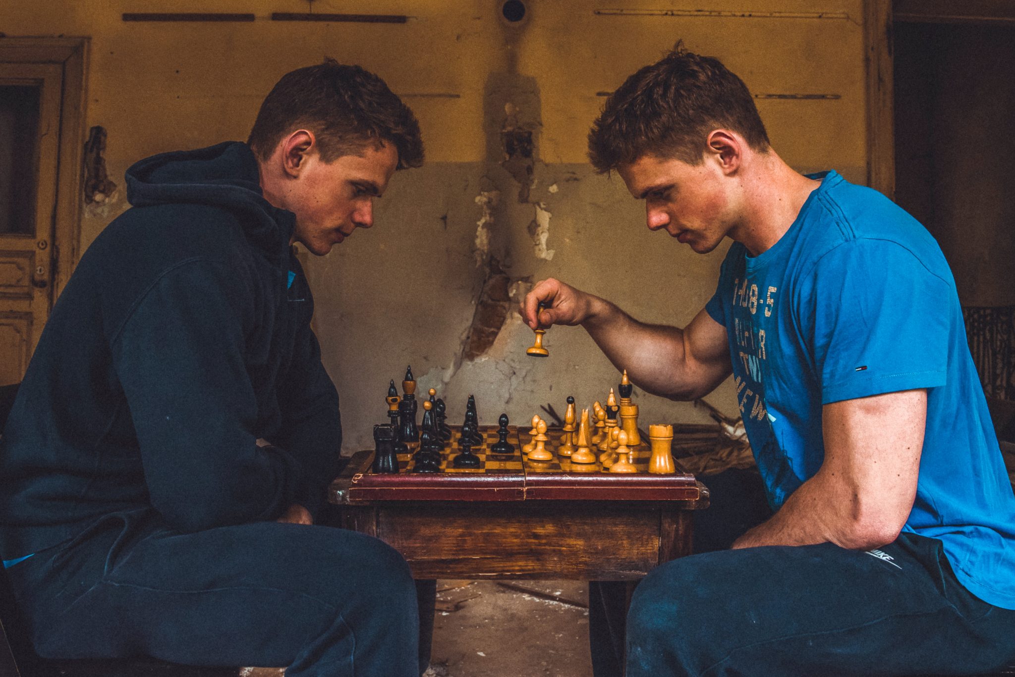 men playing chess