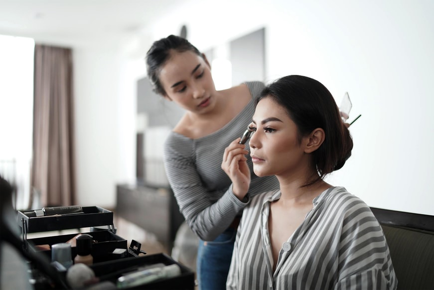 Makeup Artist Applying Makeup Amphy