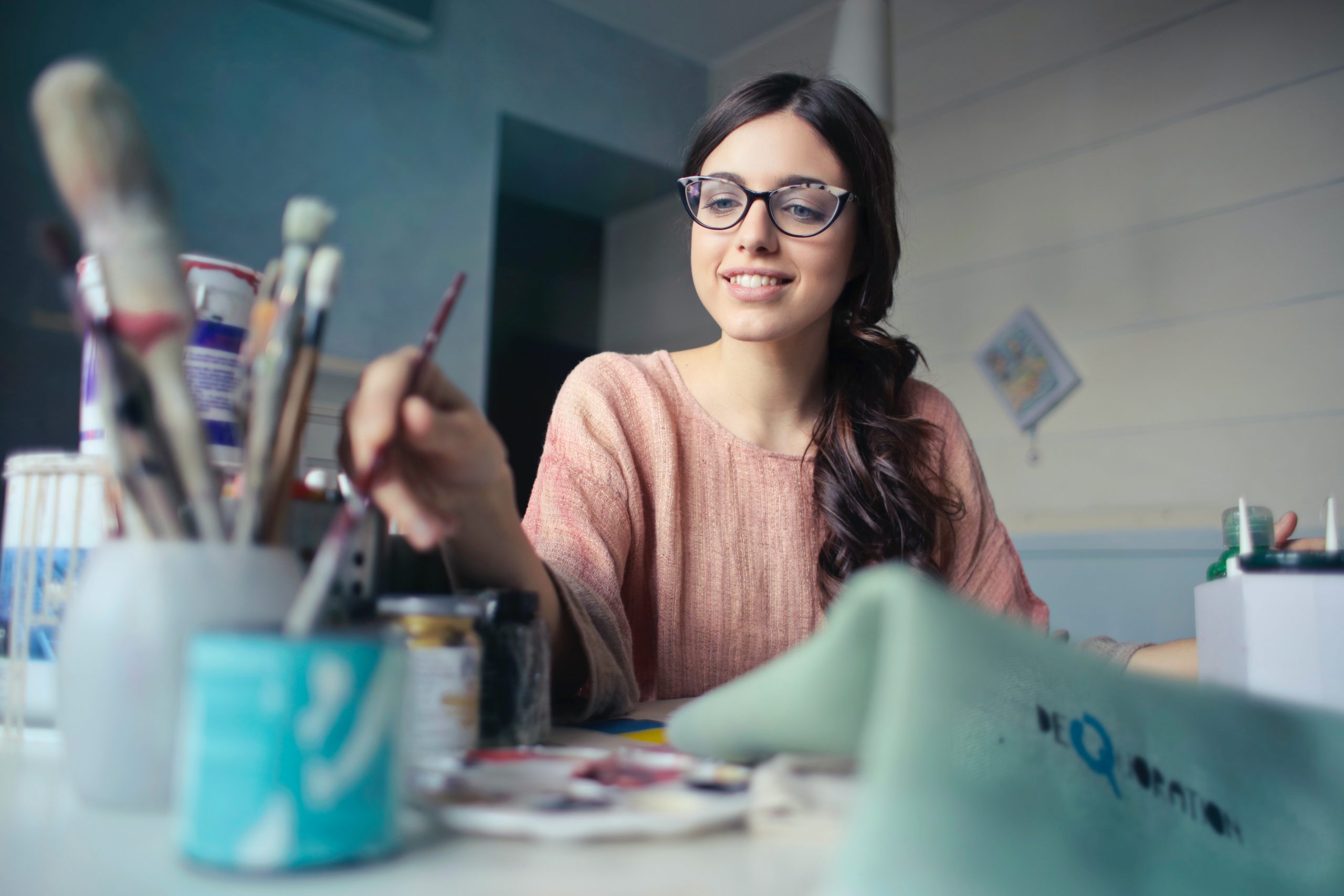 woman painting