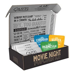 box of different popcorn seasonings