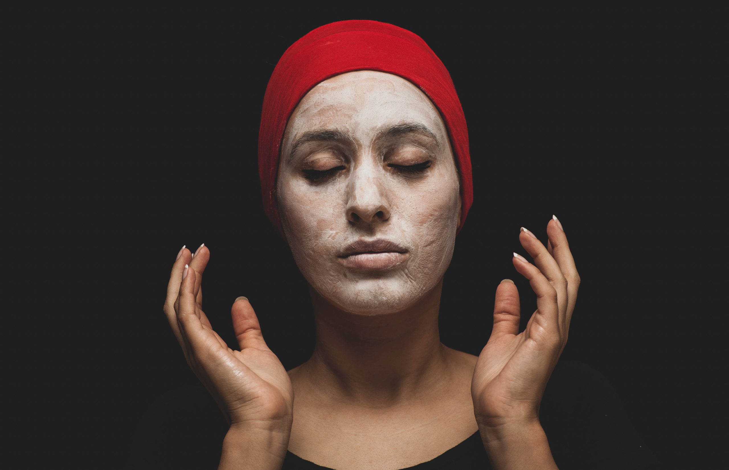 face mask on women
