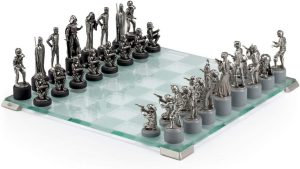 star wars pewter chess set